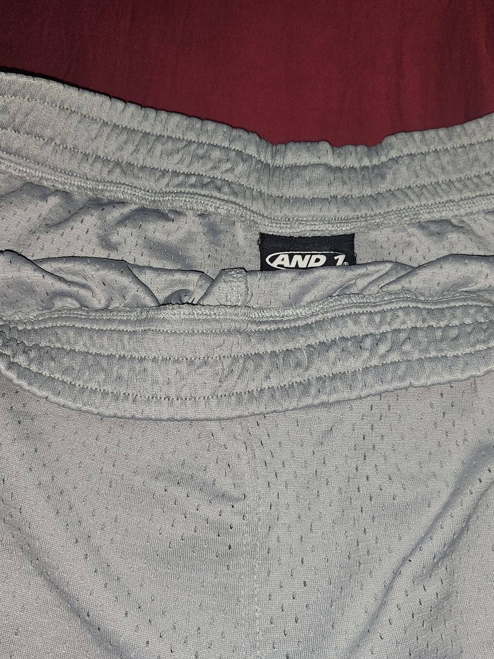 And1 Men's Athletic Mesh Shorts in Gray